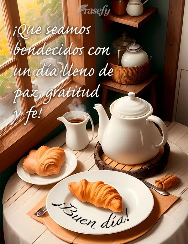 ¡Que seamos bendecidos con un día lleno de paz, gratitud y fe! ¡Buen día!