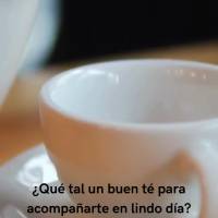 ¿Qué tal un buen té para acompañarte en lindo día?
Además de calentarte, ele te dará tranquilidad y bienestar. ¡Buen provecho!