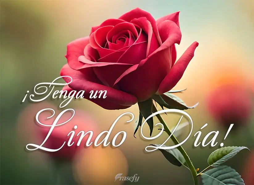¡Tenga un lindo día!