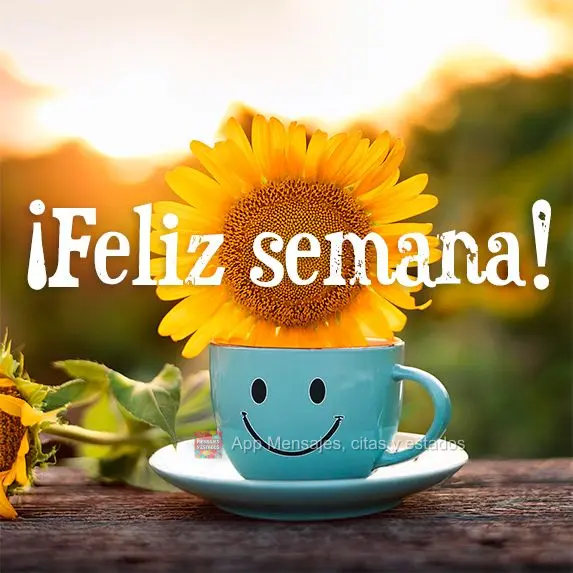 ¡Feliz semana!