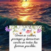 Amar es cuidar, proteger y demostrar cariño en todas las formas posibles. ¡Feliz semana!