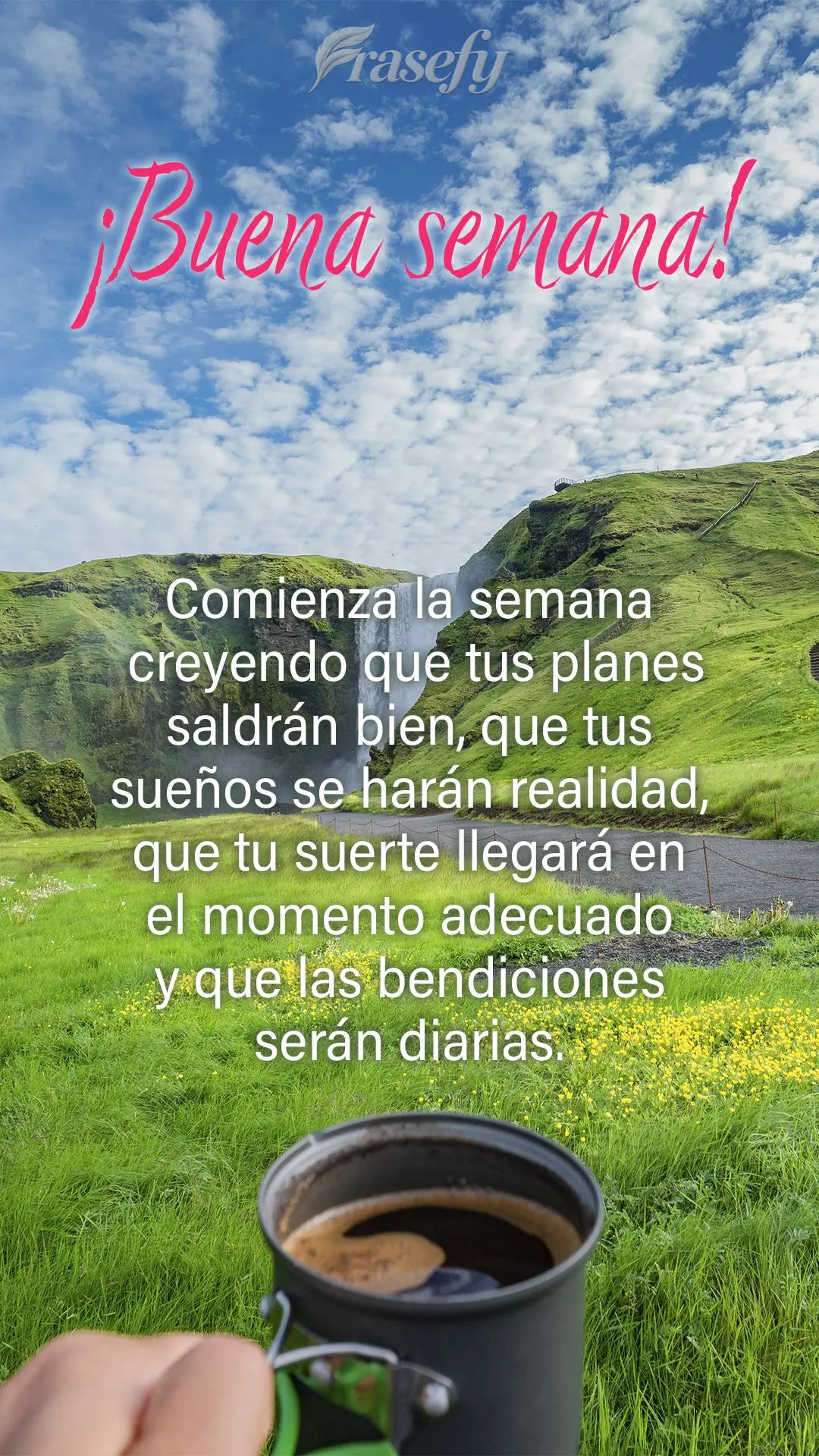 Comienza la semana creyendo que tus planes saldrán bien, que tus sueños se harán realidad, que tu suerte llegará en el momento adecuado y que las ben...