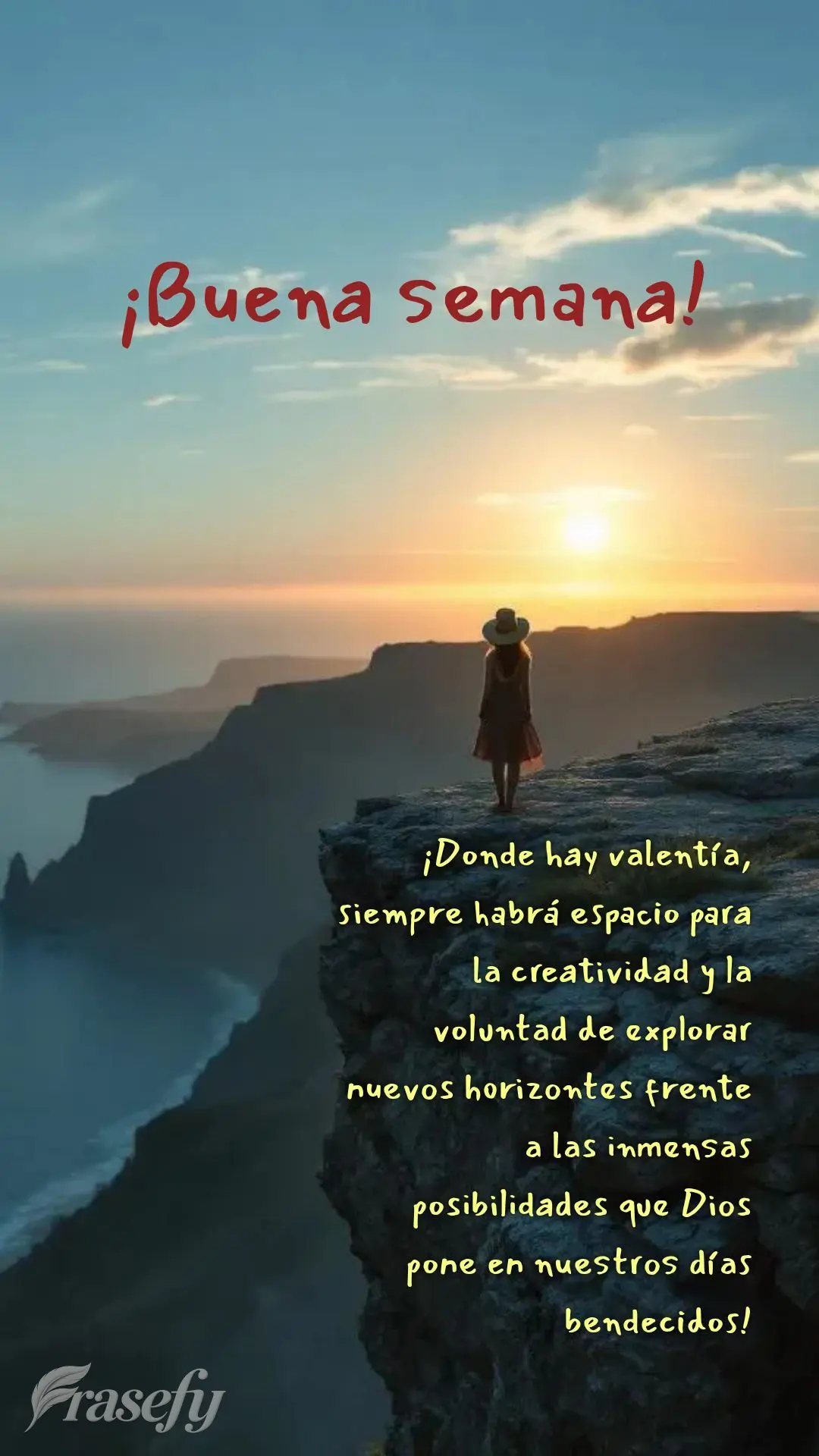 ¡Donde hay valentía, siempre habrá espacio para la creatividad y la voluntad de explorar nuevos horizontes frente a las inmensas posibilidades que Dio...