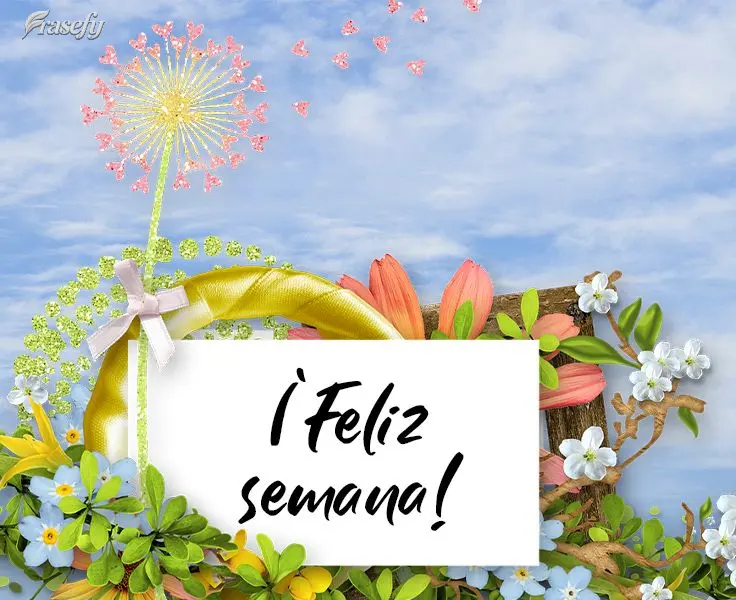 ¡Feliz semana!