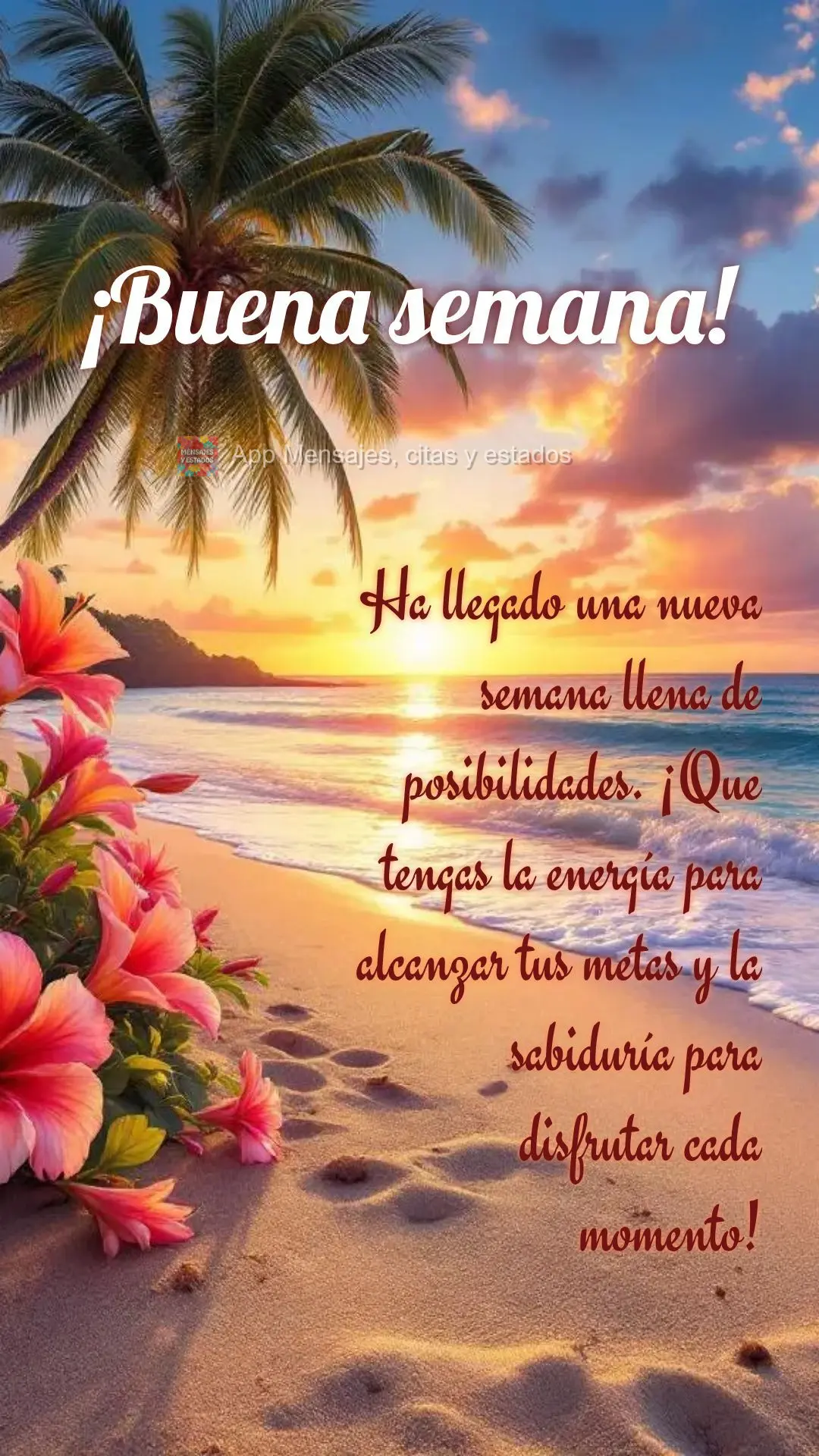 Ha llegado una nueva semana llena de posibilidades. ¡Que tengas la energía para alcanzar tus metas y la sabiduría para disfrutar cada momento! ¡Buena...