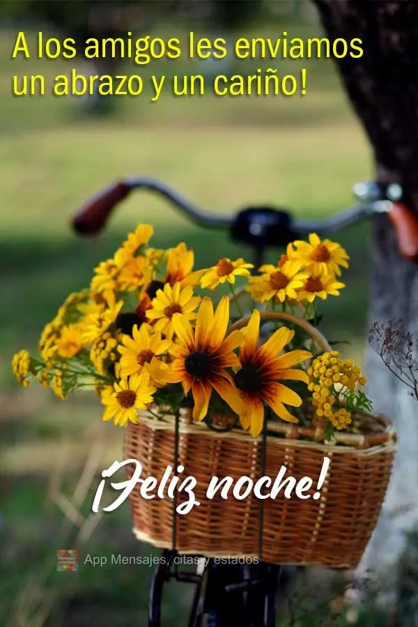 A los amigos les enviamos un abrazo y un cariño! ¡Feliz noche!
