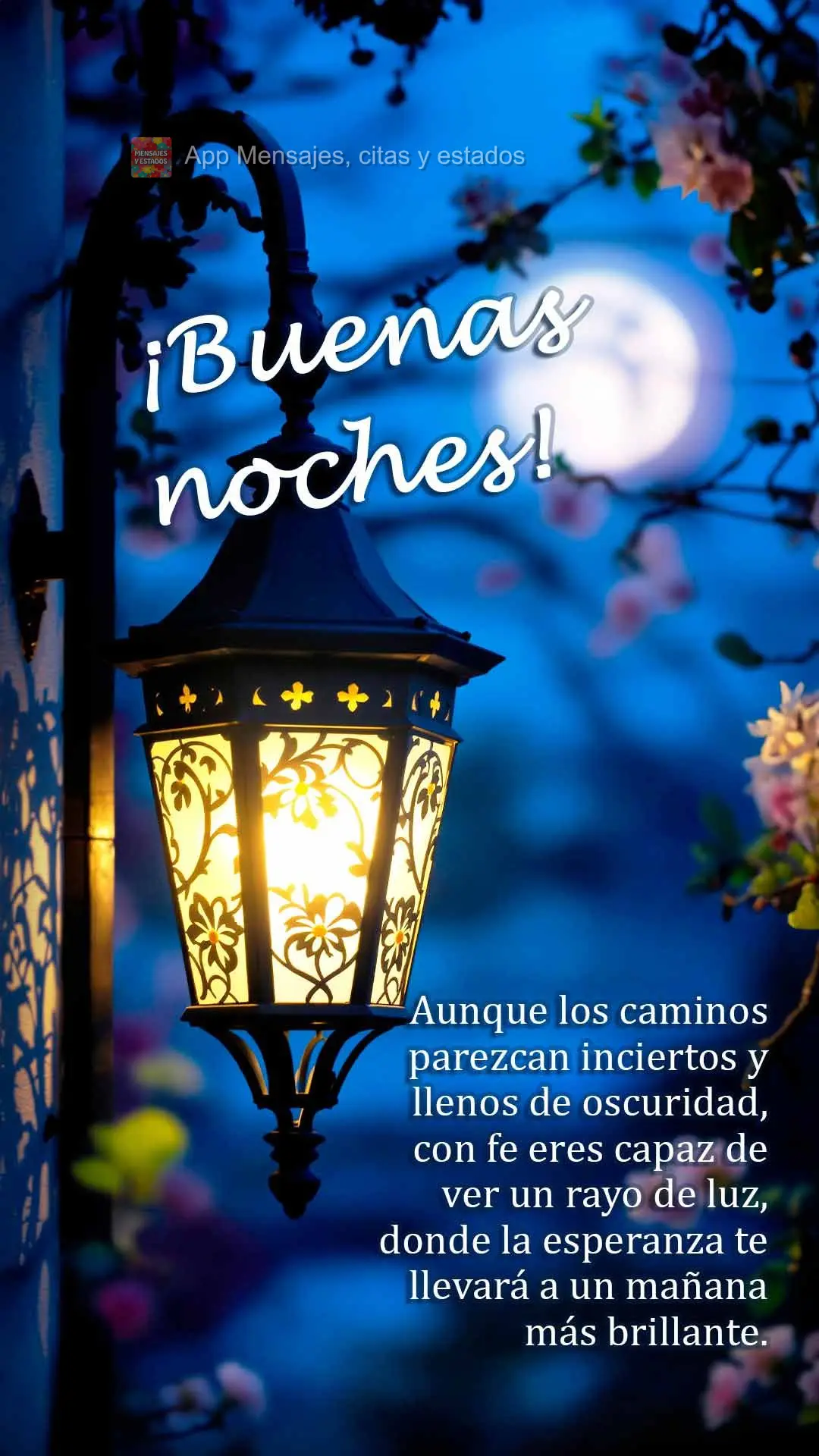 Aunque los caminos parezcan inciertos y llenos de oscuridad, con fe eres capaz de ver un rayo de luz, donde la esperanza te llevará a un mañana más br...
