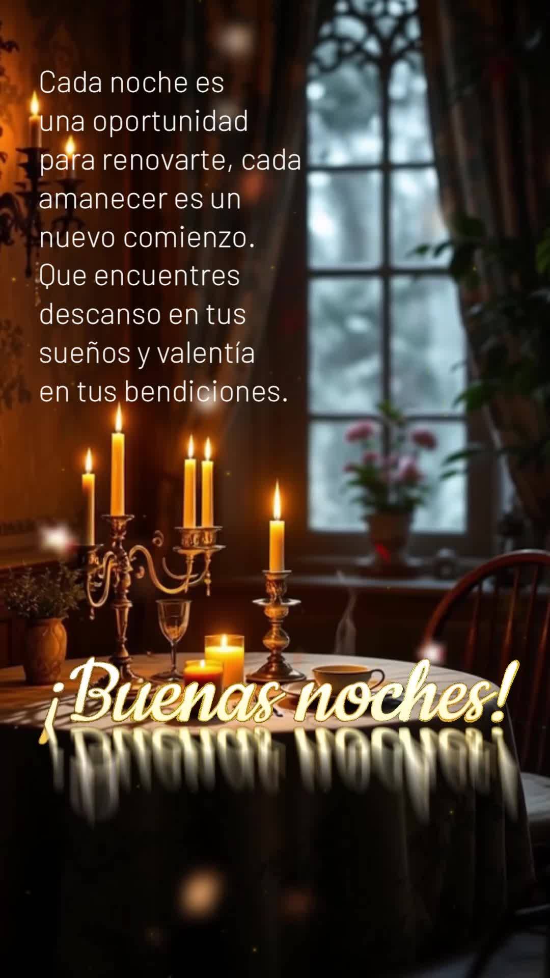 Cada noche es una oportunidad para renovarte, cada amanecer es un nuevo comienzo. Que encuentres descanso en tus sueños y valentía en tus bendiciones. ...