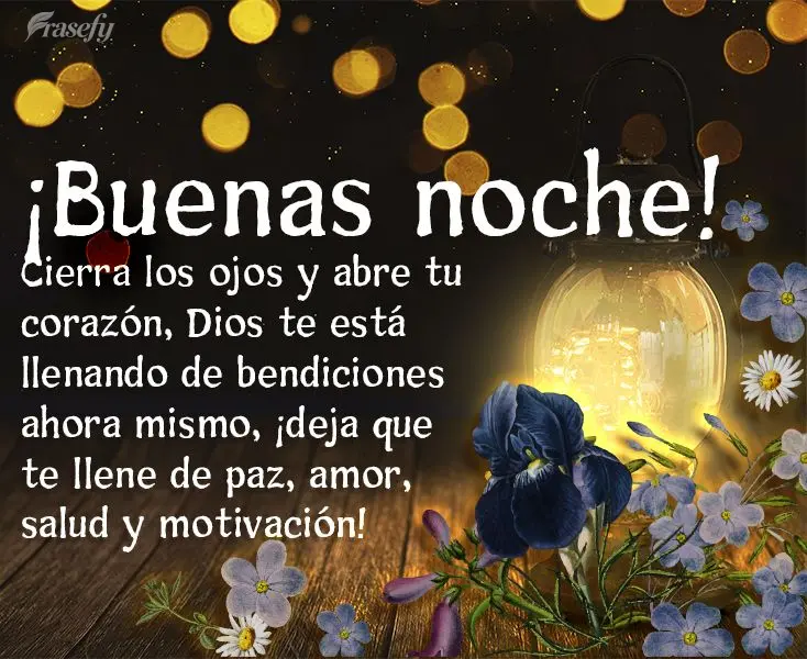 Cierra los ojos y abre tu corazón, Dios te está llenando de bendiciones ahora mismo, ¡deja que te llene de paz, amor, salud y motivación! ¡Buenas no...