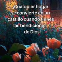 ¡Cualquier hogar se convierte en un castillo cuando tienes las bendiciones de Dios! ¡Buenas noches!