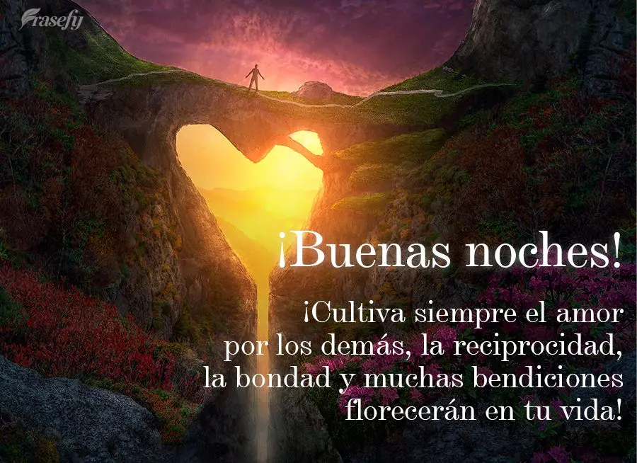 ¡Cultiva siempre el amor por los demás, la reciprocidad, la bondad y muchas bendiciones florecerán en tu vida! ¡Buenas noches!