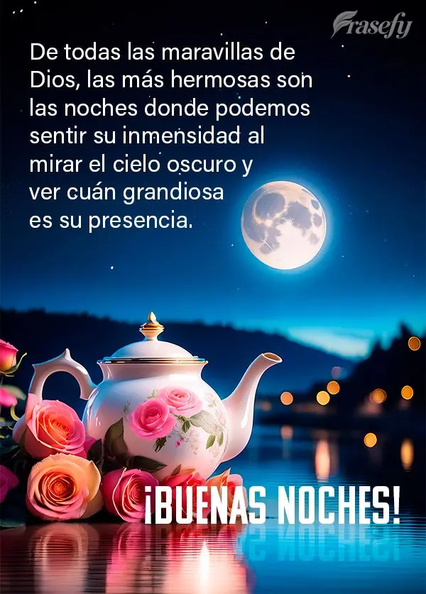 De todas las maravillas de Dios, las más hermosas son las noches donde podemos sentir su inmensidad al mirar el cielo oscuro y ver cuán grandiosa es su...