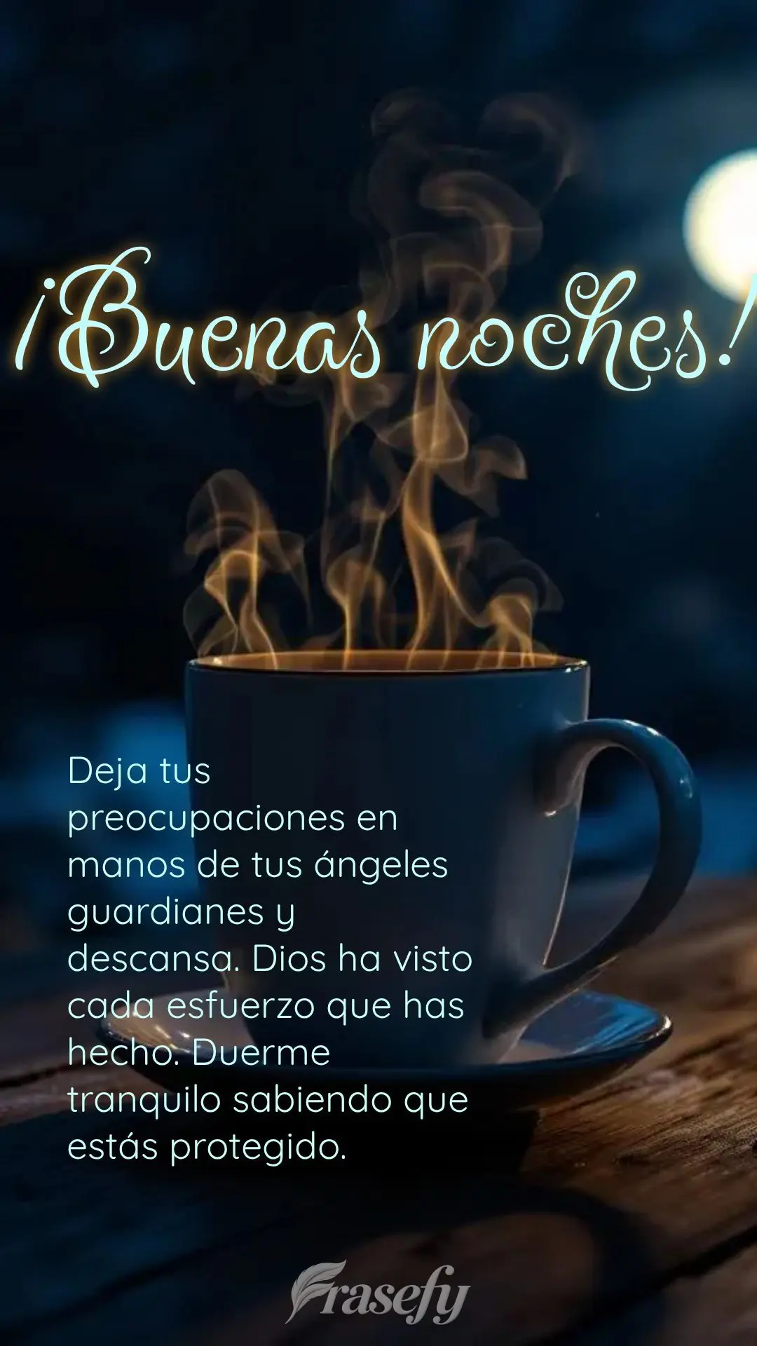 Deja tus preocupaciones en manos de tus ángeles guardianes y descansa. Dios ha visto cada esfuerzo que has hecho. Duerme tranquilo sabiendo que estás p...