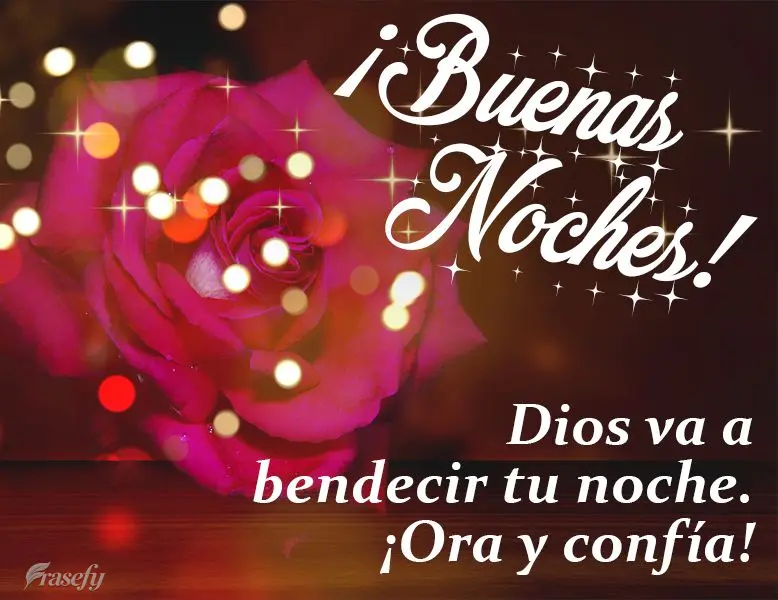Dios va a bendecir tu noche. ¡Ora y confía! ¡Buenas noches!