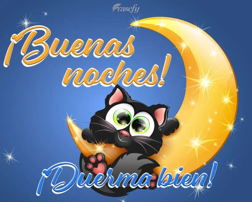 ¡Buenas noches! ¡Duerma bien!