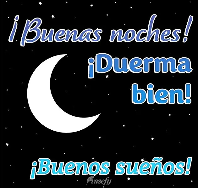 ¡Buenas noches! ¡Duerma bien! ¡Buenos sueños!