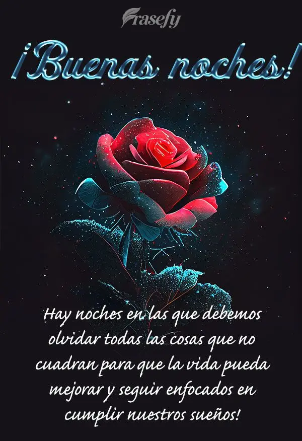 Hay noches en las que debemos olvidar todas las cosas que no cuadran para que la vida pueda mejorar y seguir enfocados en cumplir nuestros sueños! ¡Bue...