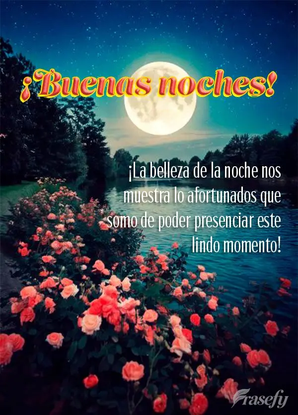 ¡La belleza de la noche nos muestra lo afortunados que somo de poder presenciar este lindo momento! ¡Buenas noches!