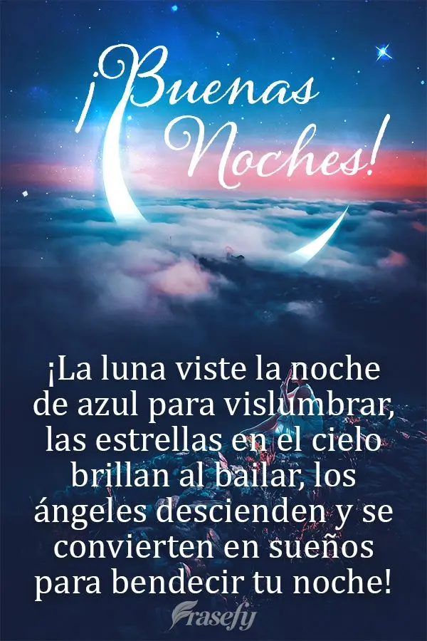 ¡La luna viste la noche de azul para vislumbrar, las estrellas en el cielo brillan al bailar, los ángeles descienden y se convierten en sueños para be...