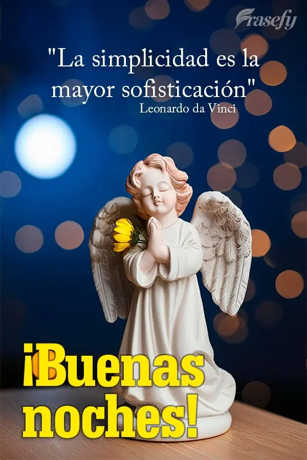 "La simplicidad es la mayor sofisticación" ¡Buenas noches! Leonardo da Vinci
