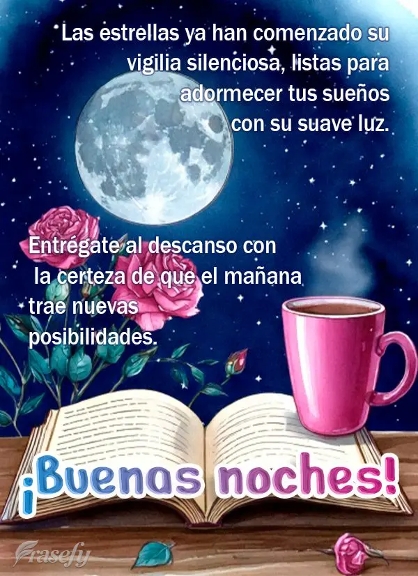 Las estrellas ya han comenzado su vigilia silenciosa, listas para adormecer tus sueños con su suave luz. Entrégate al descanso con la certeza de que el...