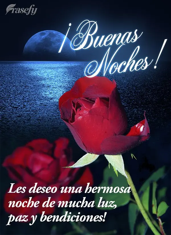 Les deseo una hermosa noche de mucha luz, paz y bendiciones! ¡Buenas noches!