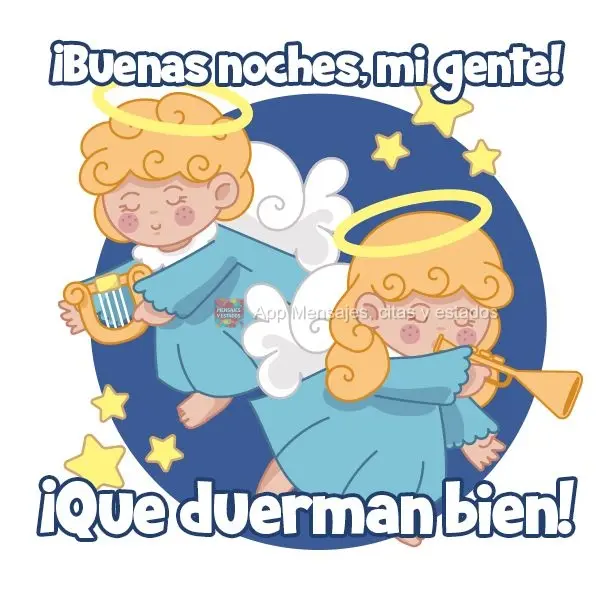 ¡Buenas noches, mi gente! ¡Que duerman bien!