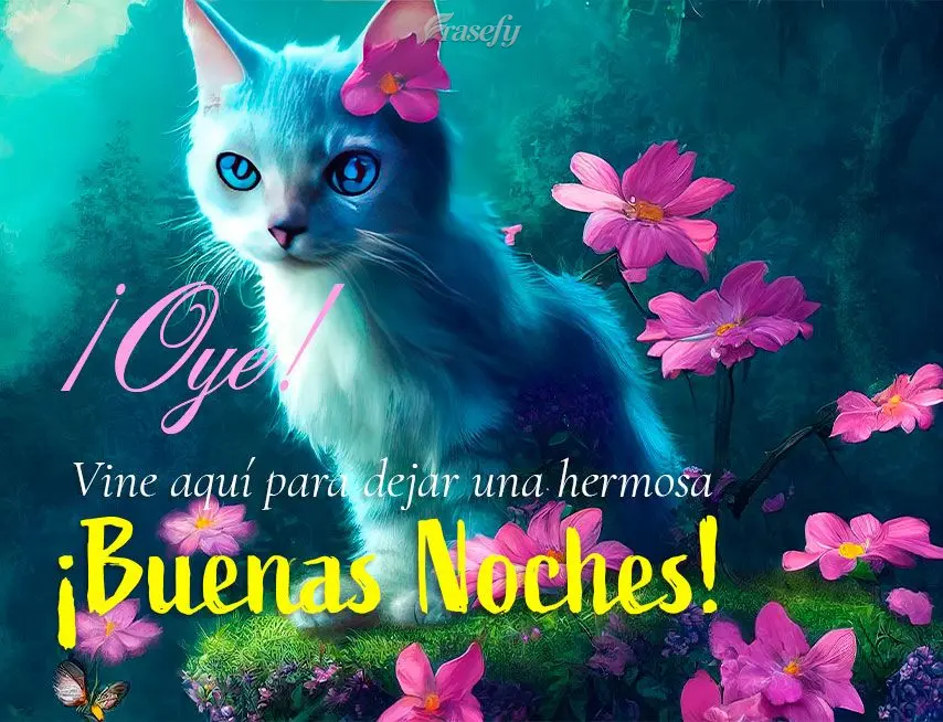 ¡Oye! Vine aquí para dejar una hermosa ¡Buenas noches!