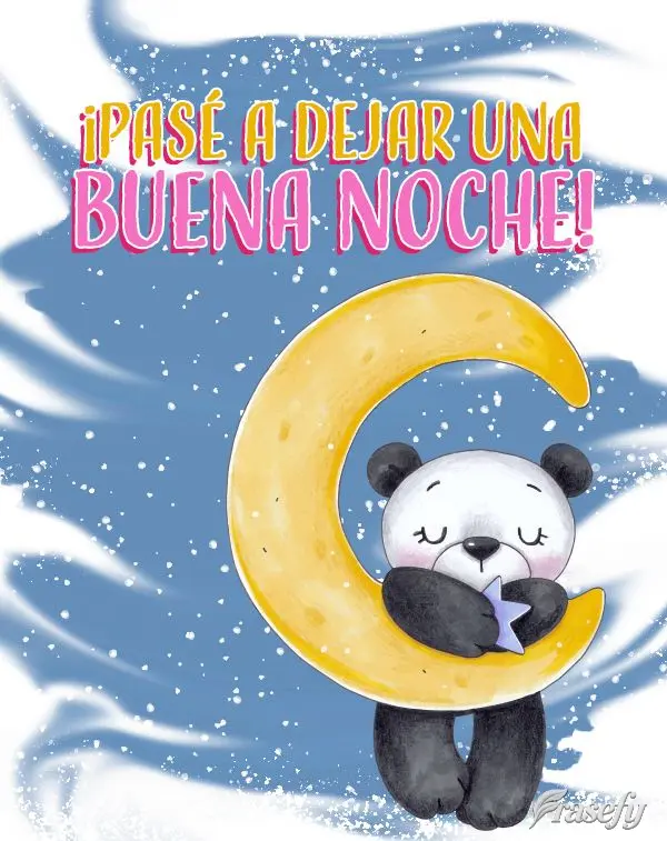 ¡Pasé a dejar una buena noche! 