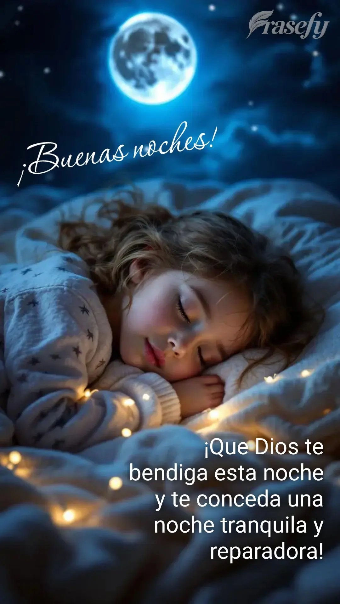 ¡Que Dios te bendiga esta noche y te conceda una noche tranquila y reparadora! ¡Buenas noches!