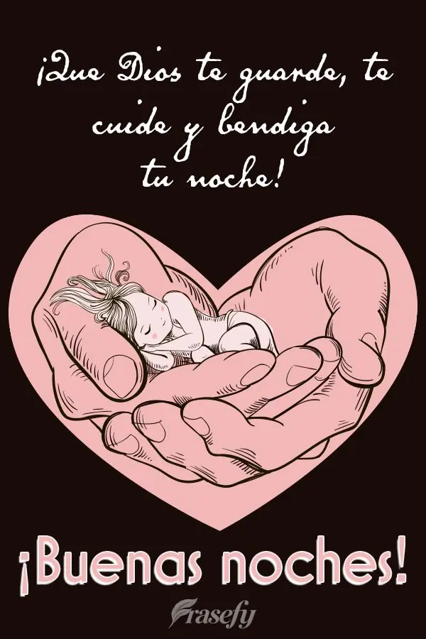 ¡Que Dios te guarde, te cuide y bendiga tu noche! ¡Buenas noches!