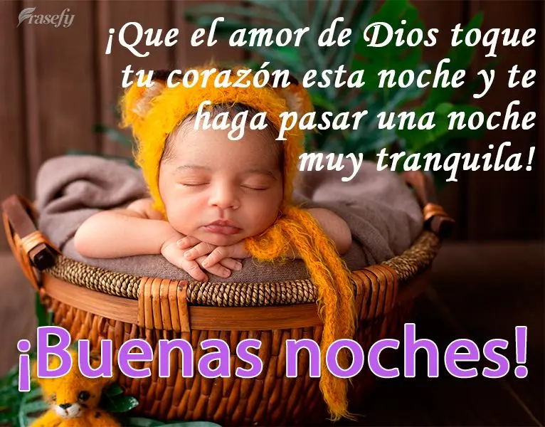 ¡Que el amor de Dios toque tu corazón esta noche y te haga pasar una noche muy tranquila! ¡Buenas noches!