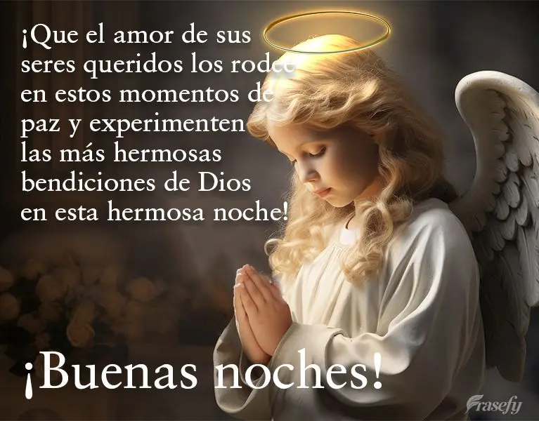 ¡Que el amor de sus seres queridos los rodee en estos momentos de paz y experimenten las más hermosas bendiciones de Dios en esta hermosa noche! ¡Buen...