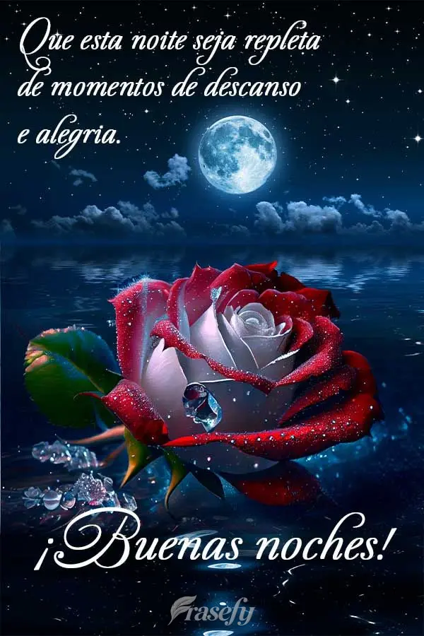 Que esta noite seja repleta de momentos de descanso e alegria. ¡Buenas noches!