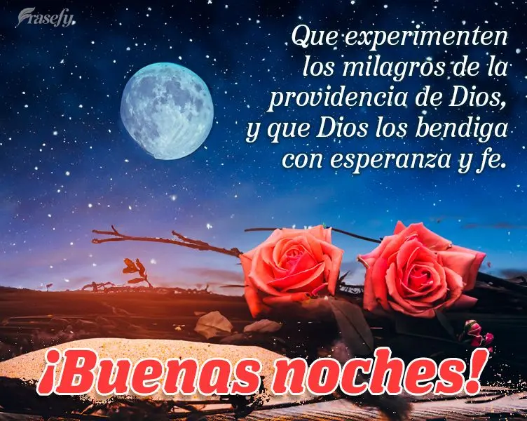 Que experimenten los milagros de la providencia de Dios, y que Dios los bendiga con esperanza y fe. ¡Buenas noches!