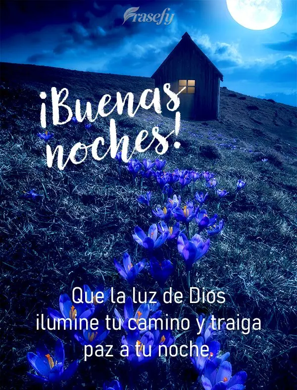 Que la luz de Dios ilumine tu camino y traiga paz a tu noche. ¡Buenas noches!