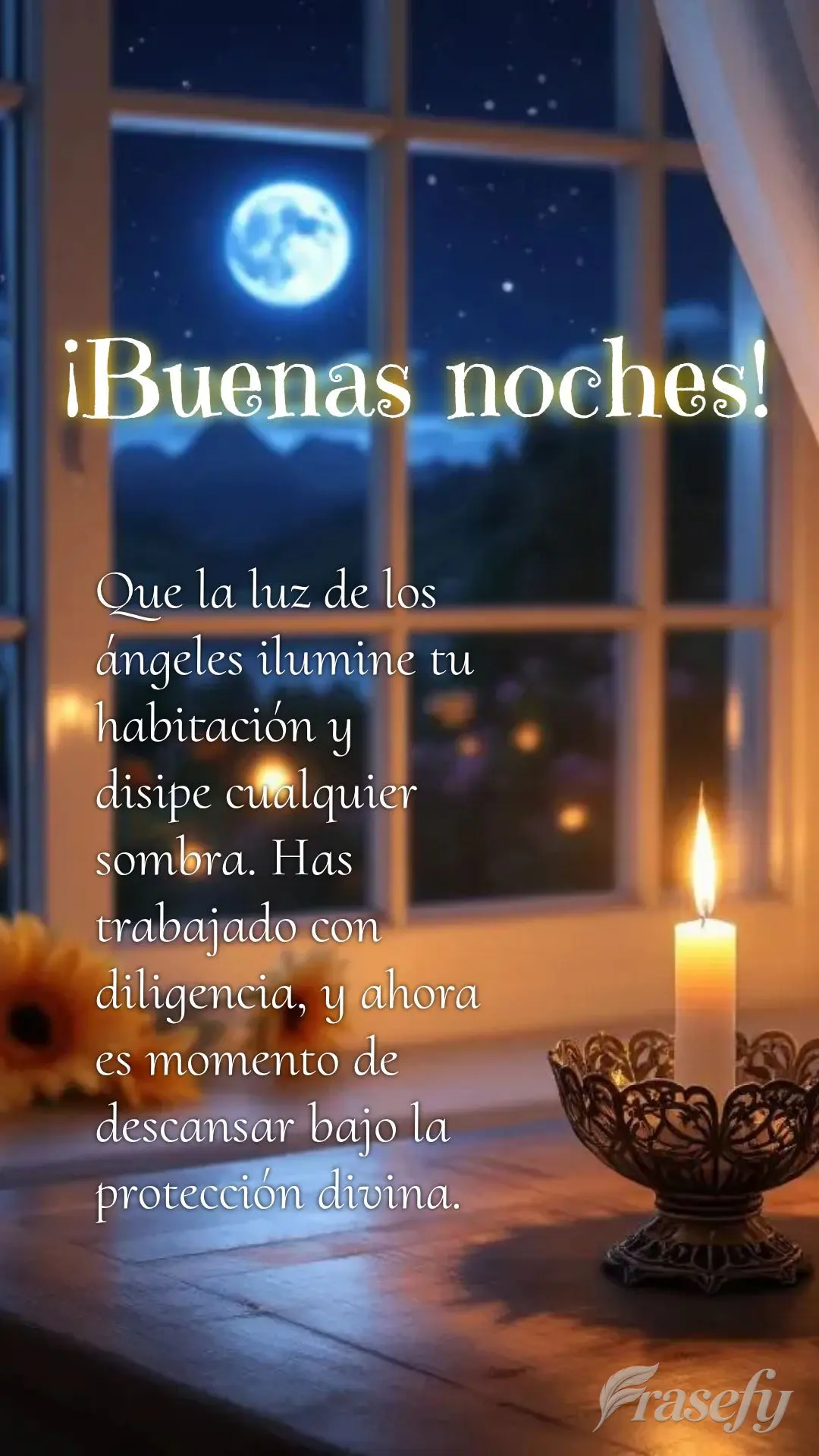 Que la luz de los ángeles ilumine tu habitación y disipe cualquier sombra. Has trabajado con diligencia, y ahora es momento de descansar bajo la protec...