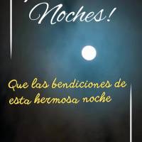 Que las bendiciones de esta hermosa noche se multipliquen, haciendo la noche más feliz y llena de paz. ¡Buenas noches!