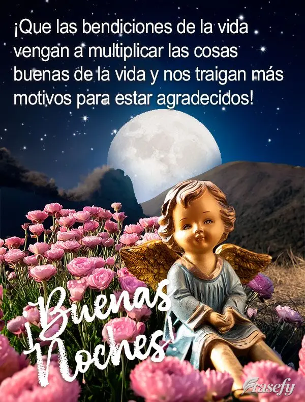 ¡Que las bendiciones de la vida vengan a multiplicar las cosas buenas de la vida y nos traigan más motivos para estar agradecidos! ¡Buenas noches!