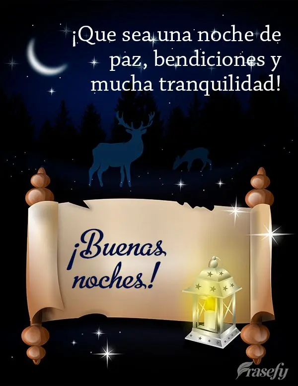 ¡Que sea una noche de paz, bendiciones y mucha tranquilidad! ¡Buenas noches!