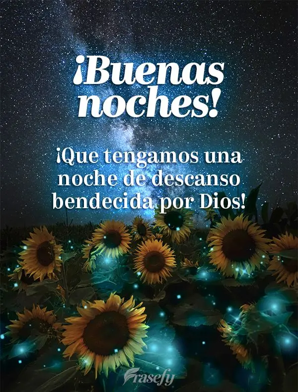 ¡Que tengamos una noche de descanso bendecida por Dios! ¡Buenas noches!
