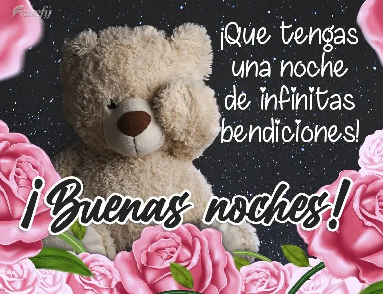 ¡Que tengas una noche de infinitas bendiciones! ¡Buenas noches!