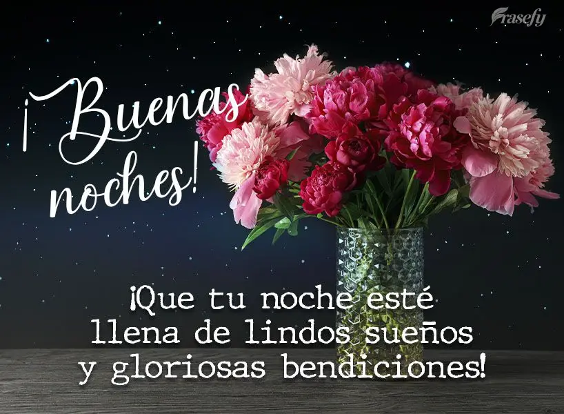 ¡Que tu noche esté llena de lindos sueños y gloriosas bendiciones! ¡Buenas noches!