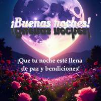 ¡Que tu noche esté llena de paz y bendiciones! ¡Buenas noches!