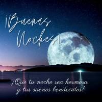 ¡Que tu noche sea hermosa y tus sueños bendecidos! ¡Buenas noches!