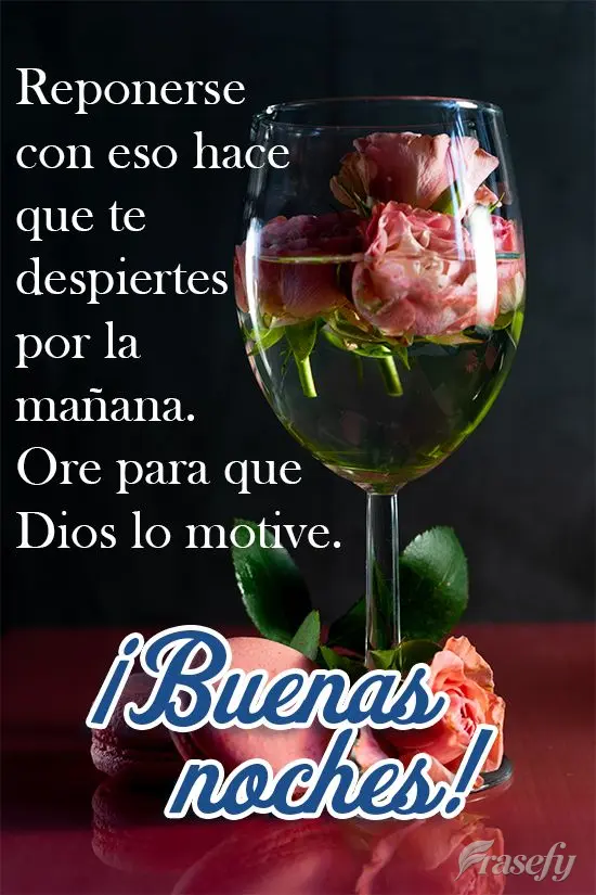 Reponerse con eso hace que te despiertes por la mañana. Ore para que Dios lo motive. ¡Buenas noches!