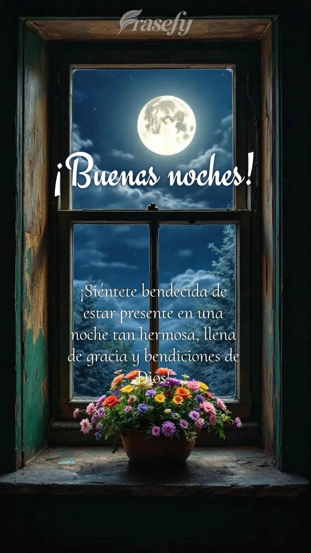 ¡Siéntete bendecida de estar presente en una noche tan hermosa, llena de gracia y bendiciones de Dios! ¡Buenas noches!