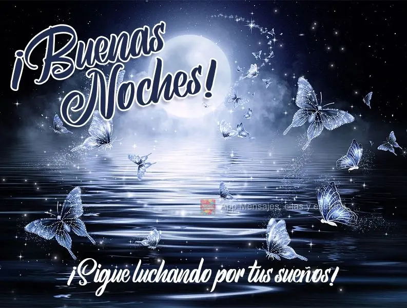 ¡Sigue luchando por tus sueños! ¡Buenas noches!