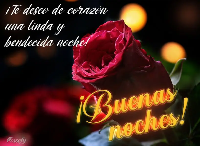 ¡Te deseo de corazón una linda y bendecida noche! ¡Buenas noches!
