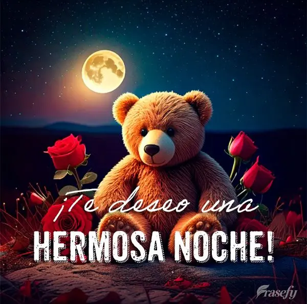 ¡Te deseo una hermosa noche!